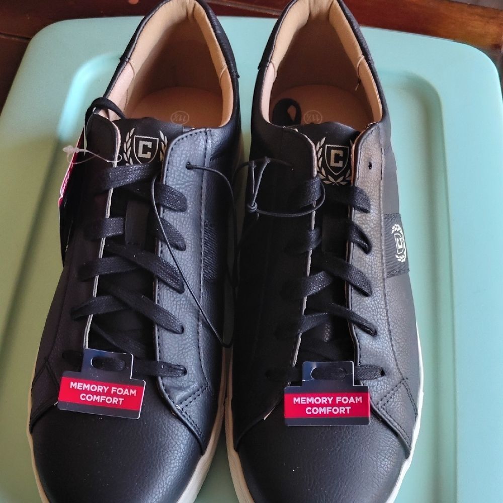 Chaps Black Memory Foam Sneakers